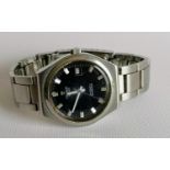 A 1960's Tissot Automatic Seastar stainless gent's wristwatch with date aperture, Swiss movement and