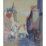 Frank Sherwin (1896-1985) FRENCH ROW, ST. ALBANS, watercolour, framed, mounted and signed bottom