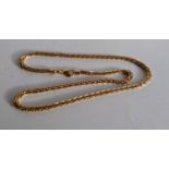 A 9ct yellow gold neck chain, hallmarked, 45 cm, 10.59g