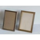 Two mid-20th century silver photo frames, one by Deakin & Francis Ltd, Birmingham, 16 x 12 cm, the