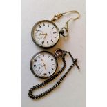 A Victorian silver-cased key-wind pocket watch by John Bennett, Cheapside with Roman numerals,
