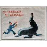 John Gilroy, MY GOODNESS, MY GUINNESS, colour lithograph, signed and dated 1935, framed and mounted,