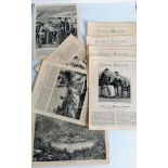 An assortment of printed ephemera relating to 19th century China and Japan to include The London