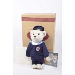 A boxed Steiff teddy bear 'Vienna Choirboy' Off white, to celebrate the 500th Anniversary of the