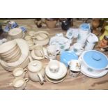 A large quantity of ceramics To include a Meakin 'Capri' coffee service including seven coffee cups,