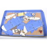 A boxed Meccano aeroplane constructor set no. 1 In blue box - incomplete.