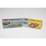 Two boxed Corgi Toys Comprising no. 218 Aston Martin DB4, with opening bonnet engine, seats and