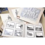 A large collection of black and white photographs, late 19th/early 20th Century To include two South