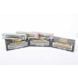 Twelve boxed N gauge coaches Including six Graham Farish Scot Rail silver and black coaches, three