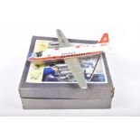 A boxed Schuco 1950s Elektro Radiant 5600 airplane With tinplate body, plastic engines and