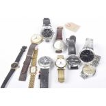 A selection of wristwatches To include Tissot, Combat, etc.