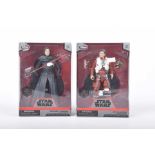 Two boxed Star Wars figures from The Disney Store Elite Series Comprising Kylo Ren and Poe Dameron