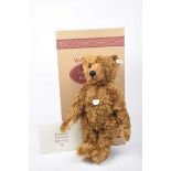 A boxed Steiff 1905 teddy bear Red/brown mohair 'Teddy Girl', white tag 404306 limited edition no.