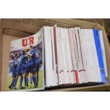 A collection of 'United Review' football magazines Comprising approximately fifty two copies, 2016