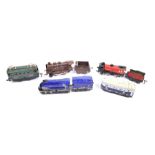 Four unboxed French Hornby '0' gauge locomotives Comprising a 0-4-0 locomotive no. 3.1225 with