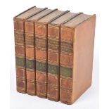 Gibbon (Edward) "The Miscellaneous Works" Memoires of his life and writings, five volumes, printed