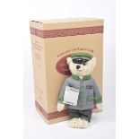 A boxed Steiff 655425 teddy bear 'Berliner Morgenpost' Blonde, growler, limited edition 1135/1500