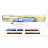 A Hornby Railways '00' gauge electric train set 'The Blue Streak' with certificate, R.682 containing