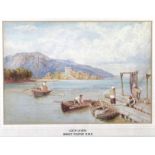 After Myles Birket Foster 'Loch Leven' Watercolour, signed, 17x25cm, framed