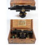 A 19th Century lacquered brass theodolite By John B Dancer of 13 Cross Street, King Street