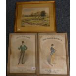 Two framed theatre advertising pictures late 19th/early 20th Century titled 'There's Nothing Like