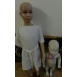 Two child mannequin dolls