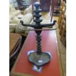 A Victorian style cast iron stick stand