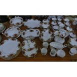 A good quantity of Royal Albert Old Country Roses tea and table wares