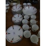 A good quantity of Shelley floral decorated tea wares, pattern no. 11326