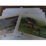 David Shepherd - Limited Edition prints Shoeing Time, no 382/1200 and Shelties no 377/1200, both