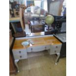 A painted Queen Anne style dressing table