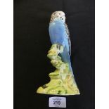 A Beswick model blue budgerigar model no. 1216