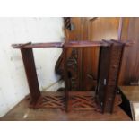 A mahogany Chinese Chippendale style hanging wall shelf, 20th Century