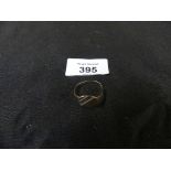 A 9ct gold signet ring Ring size X, weight approx. 2g.