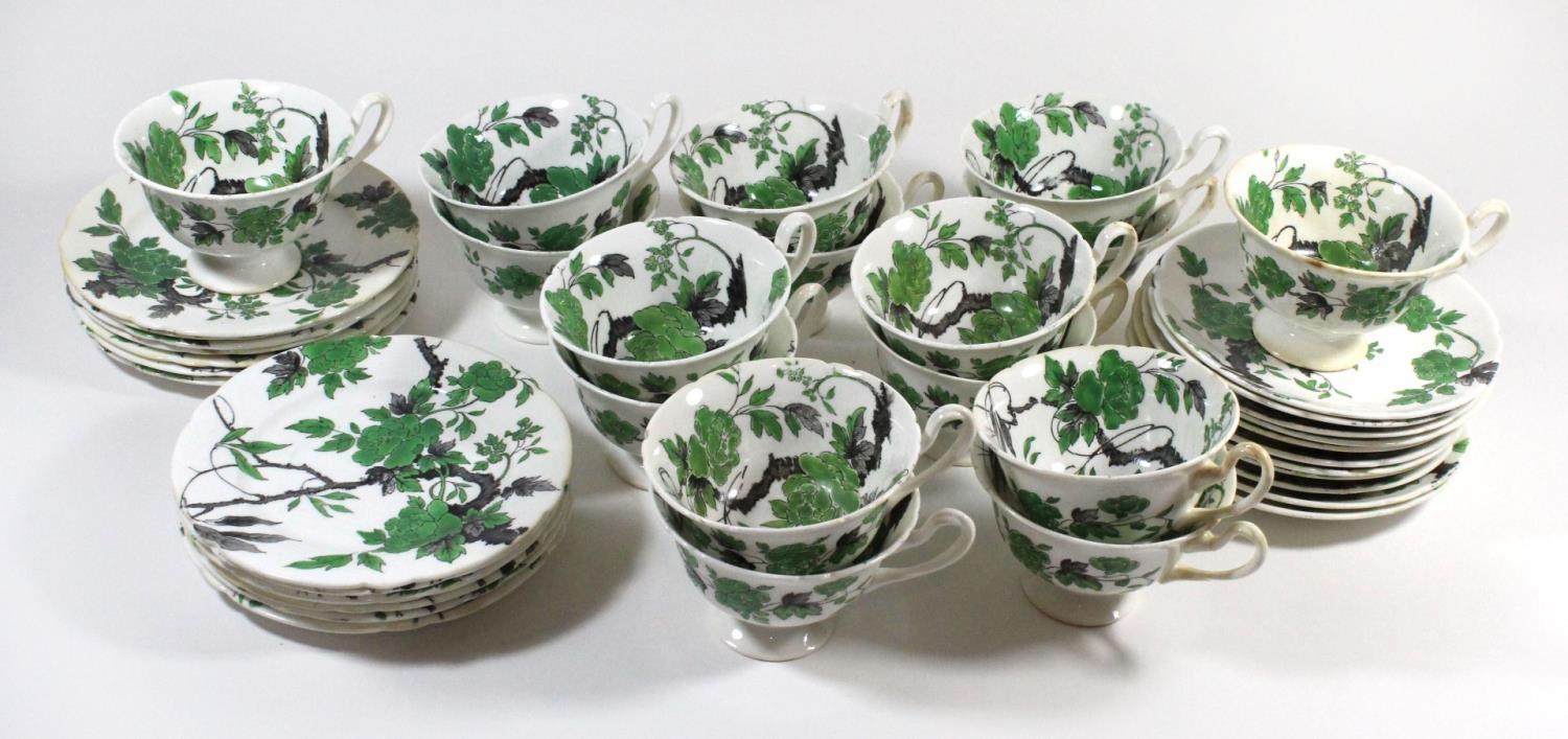 A collection of Shelley teawares Pattern no. 10794, comprising sixteen cups, eleven saucers and