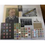 A collection of Nazi Germany emphera, mid 20th Century To include a framed cap tally for the ship