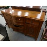 A Victorian walnut sideboard