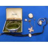 A selection of jewellery and watches To include an early 20th century plated cross locket (AF), a