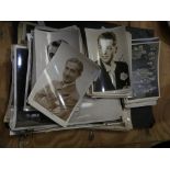 A collection of vintage black and white signed photographs To include GS Melvin, Sam Browne,