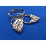 A selection of silver and white metal jewellery To include a silver hinged bangle, together with a