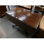 An early 19th Century mahogany pedestal sofa table.