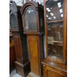 An 18th Century oak long case clock case