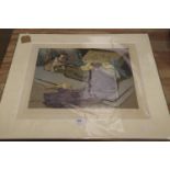 A George Vernon Stokes print "You're in the wrong box" Within a mount, unframed.