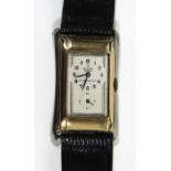 A rare Art Deco gents Rolex Prince chronometer wristwatch The rectangular face with Arabic numerals,