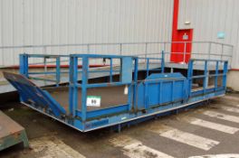 A TRANSLYFT Approx. 6.5M x 3M, 5-Tonne capacity Electro-Hydraulic Scissor Lift Loading Platform (