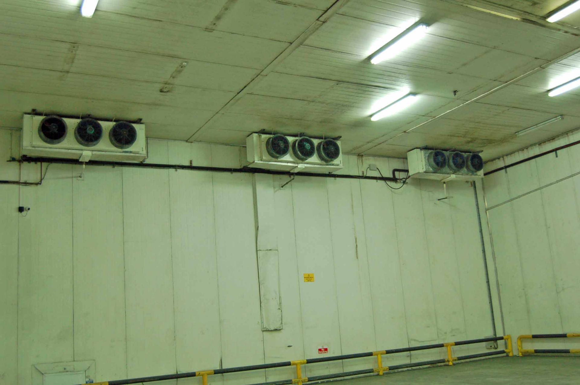Two Stainless Steel Clad Ceiling mounted Triple Fan Chiller Fan Evaporator Units, Two Stainless - Image 5 of 7