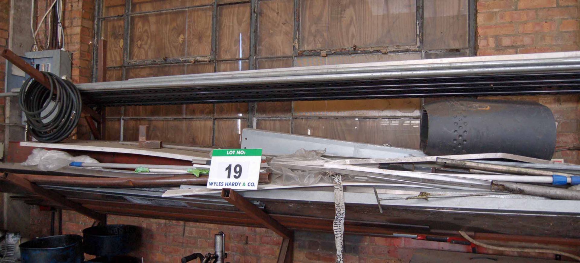 A Quantity of Various Stainless Steel Profiled Sheet, Galvanised Steel Tube and Angle, Mild Steel