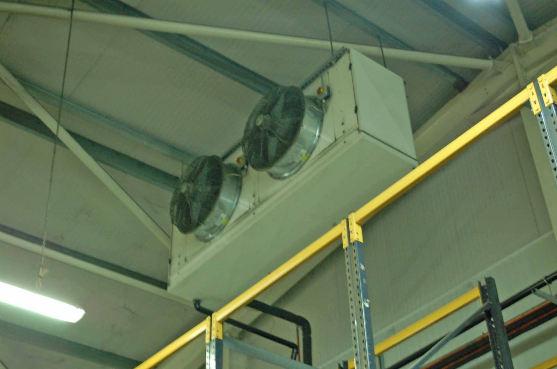 Four SEARLE Ceiling mounted Twin Fan High Volume Chiller Evaporator Units (THIS LOT IS USE - Image 2 of 3