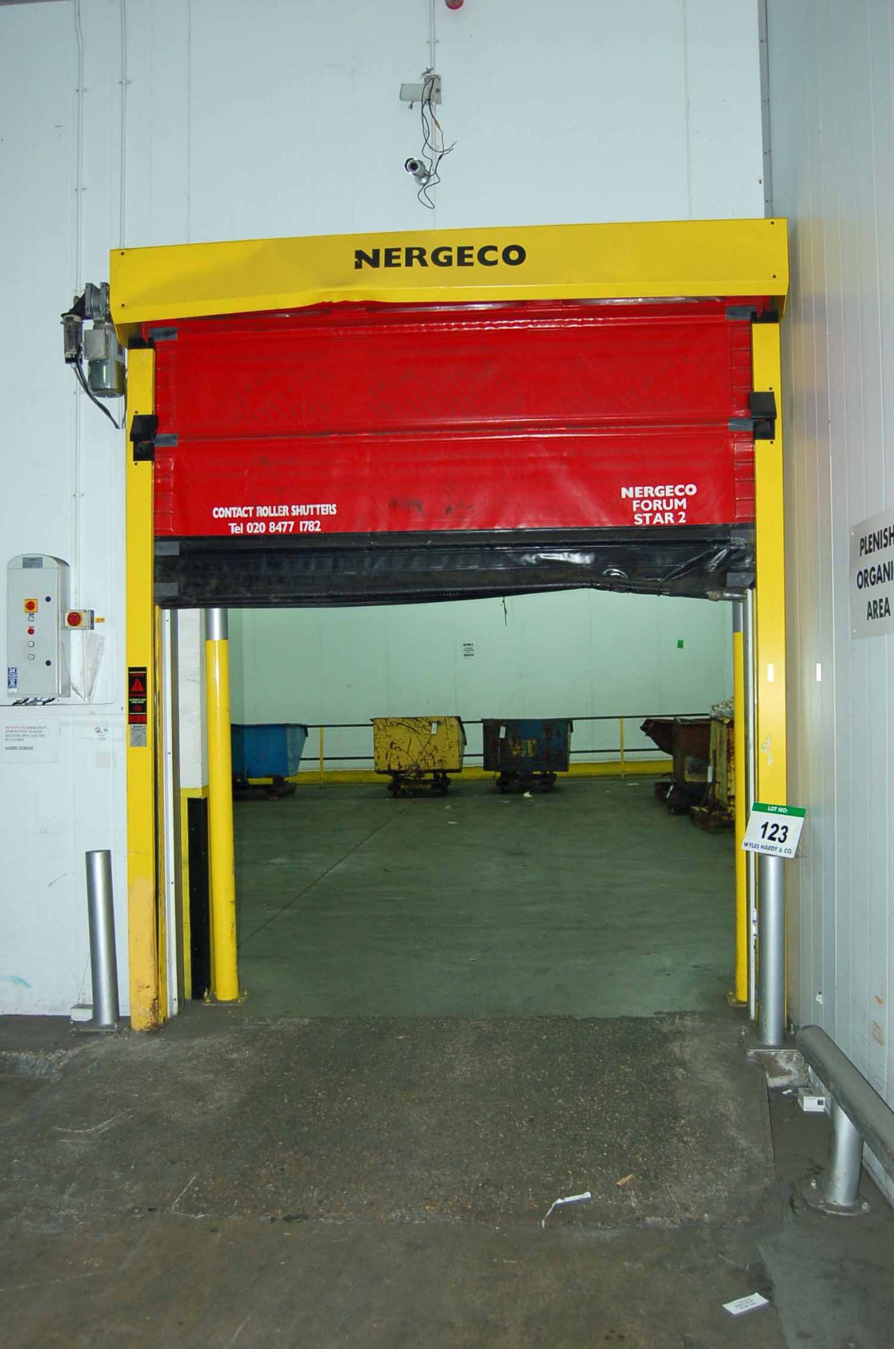 A NERGECO/BERNOS FS2 High Speed Roller Curtain Internal Door, 3.1M x 2.7M Wide Aperture, and A - Image 2 of 2