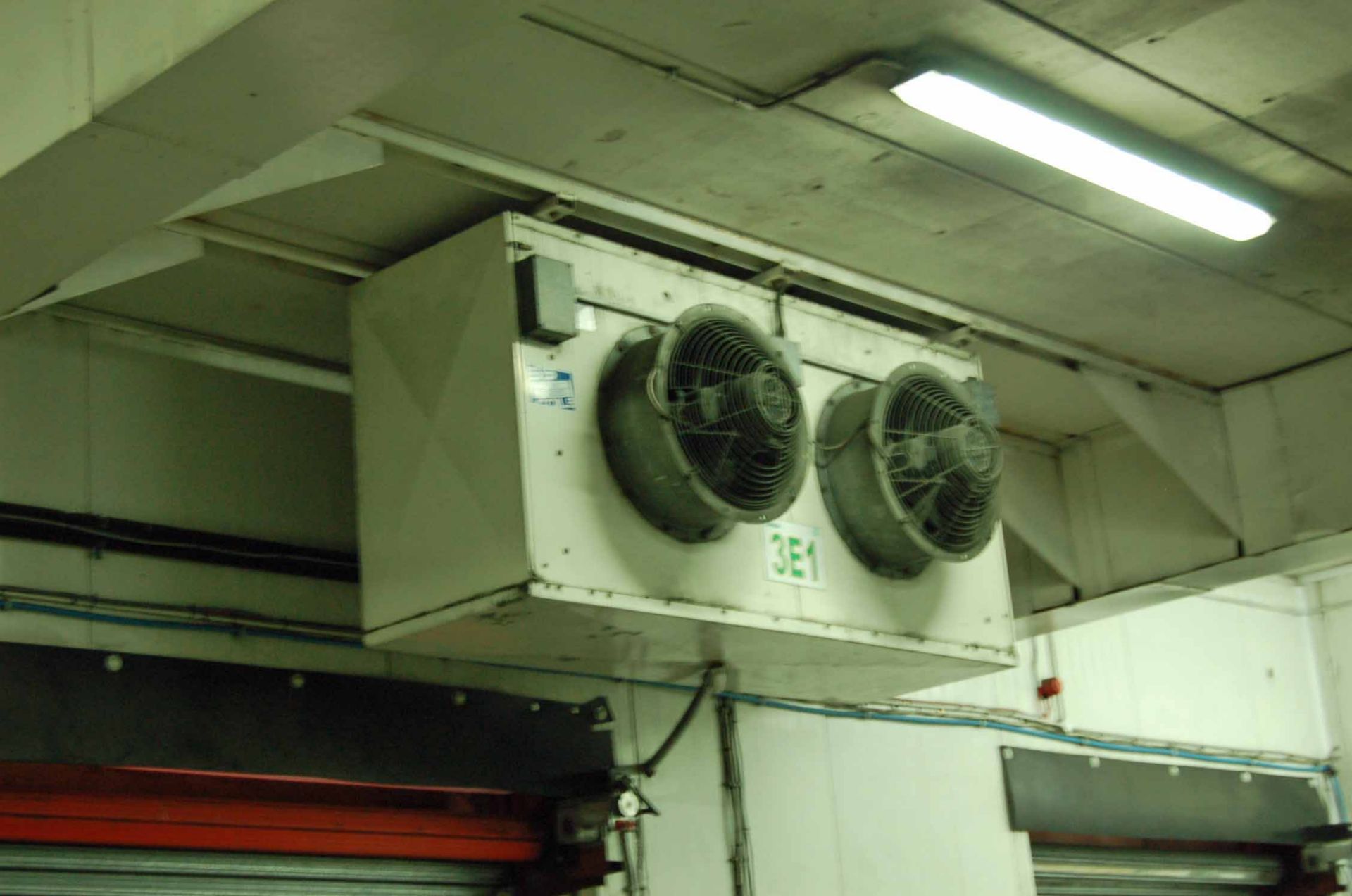 Two Stainless Steel Clad Ceiling mounted Triple Fan Chiller Fan Evaporator Units, Two Stainless - Image 3 of 7